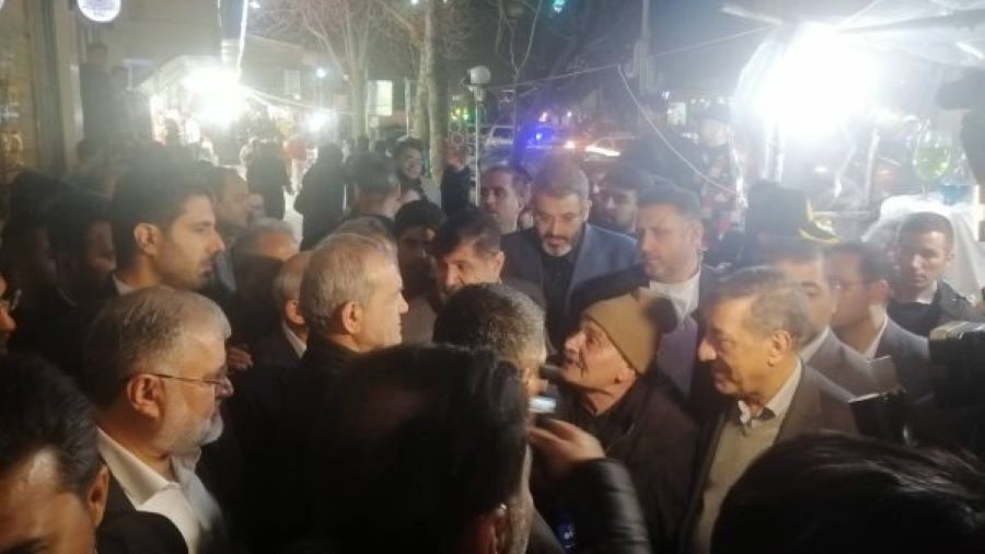 حضور سرزده پزشکیان در خیابانی در رودهن