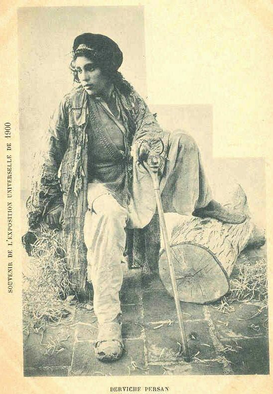 زن درویش ایرانی حدود ۱3۰ سال پیش و دوره قاجار