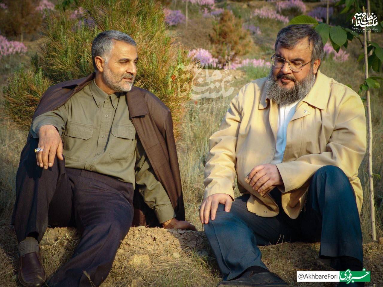 حاج‌قاسم سلیمانی و سیدحسن نصرالله