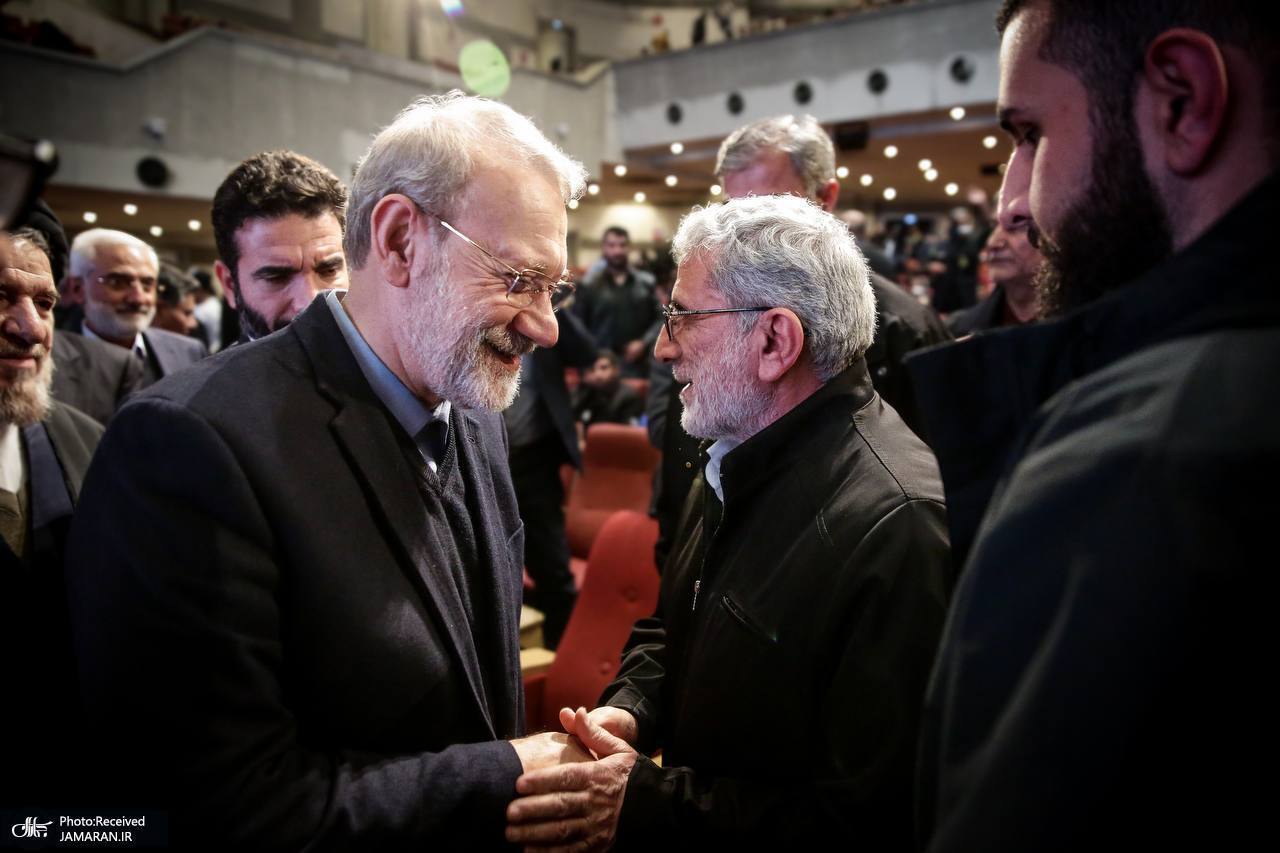 خوش و بش لاریجانی و سردار قاآنی