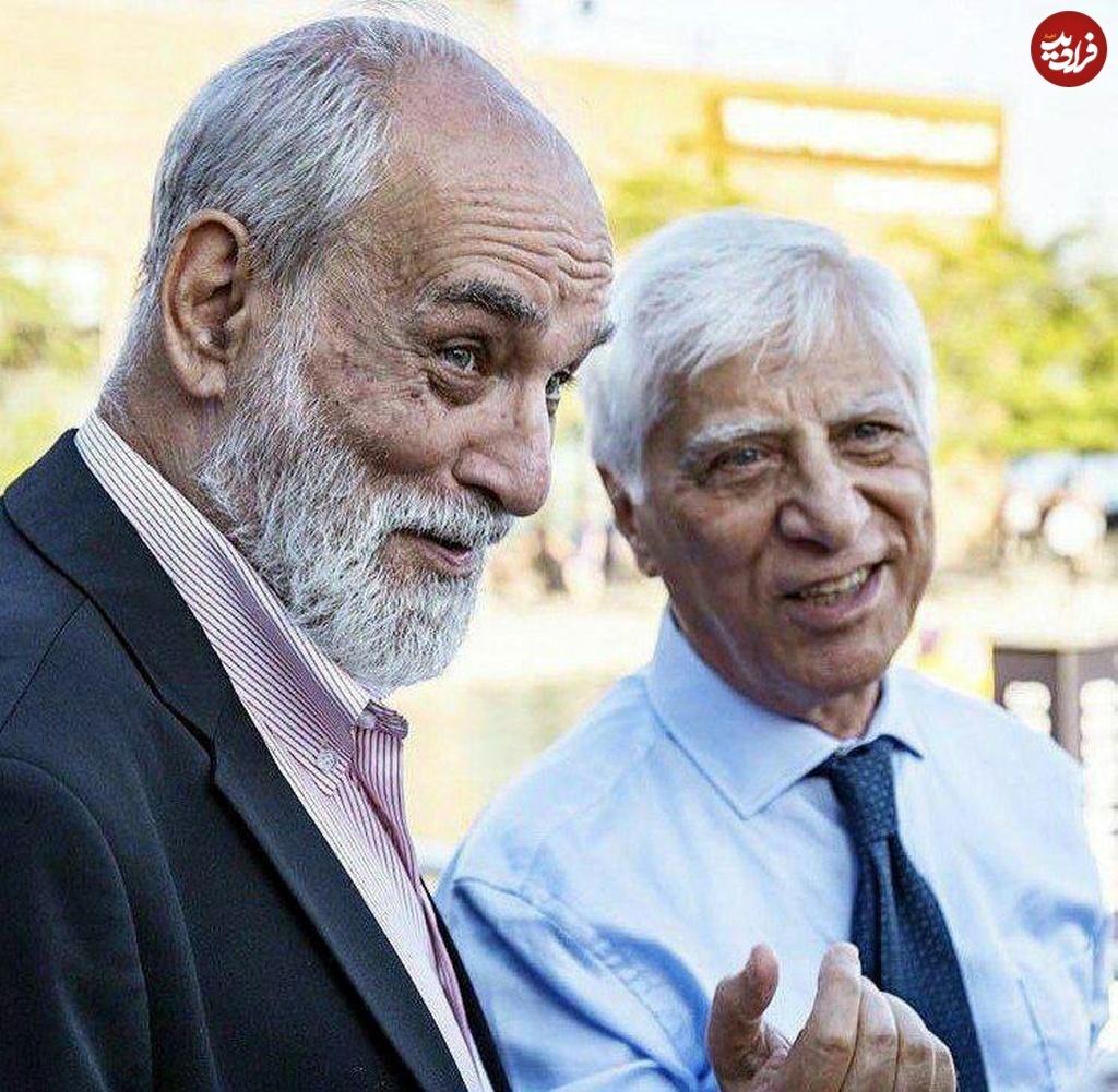 عکس/ بهرام بیضایی و آیدین آغداشلو؛ اواسط دهه ۹۰