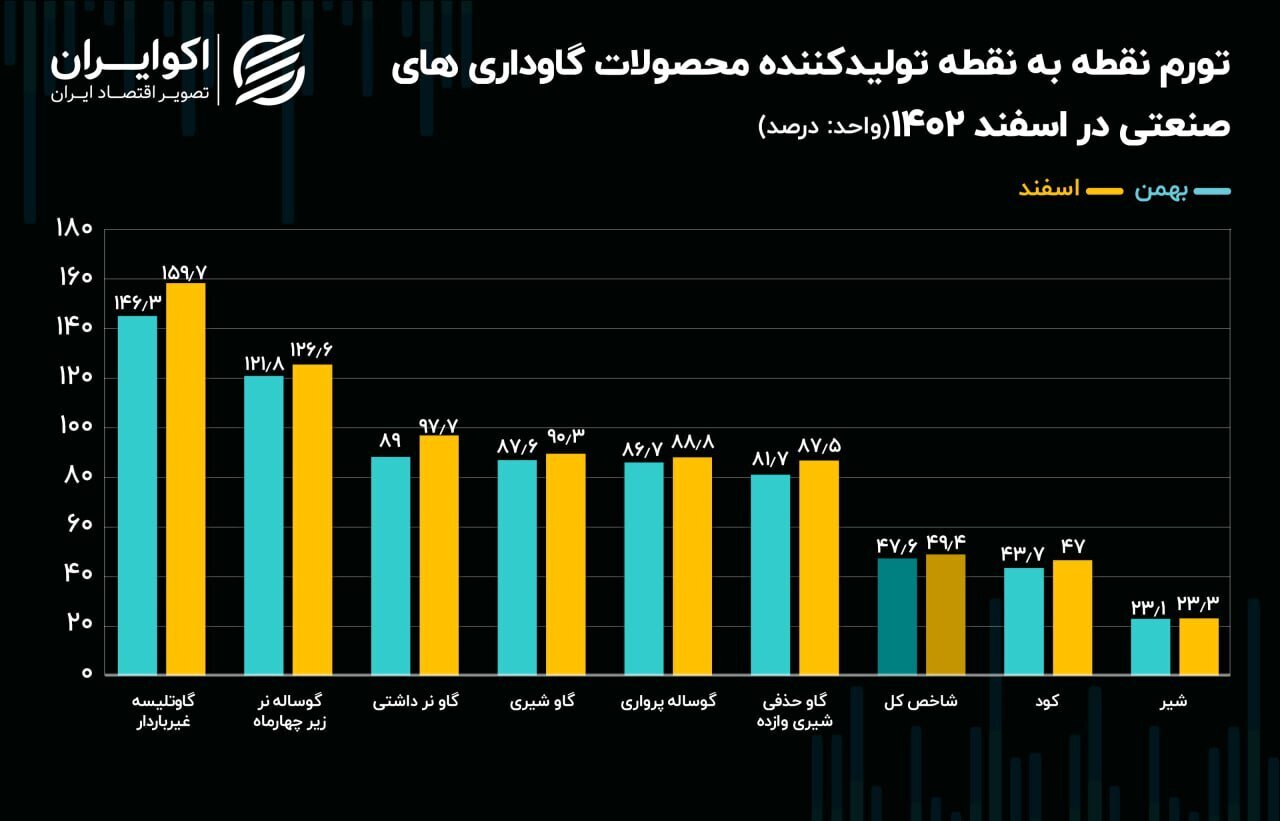 تورم سالانه تولید گوشت از مرز ۱۰۰ درصد عبور کرد