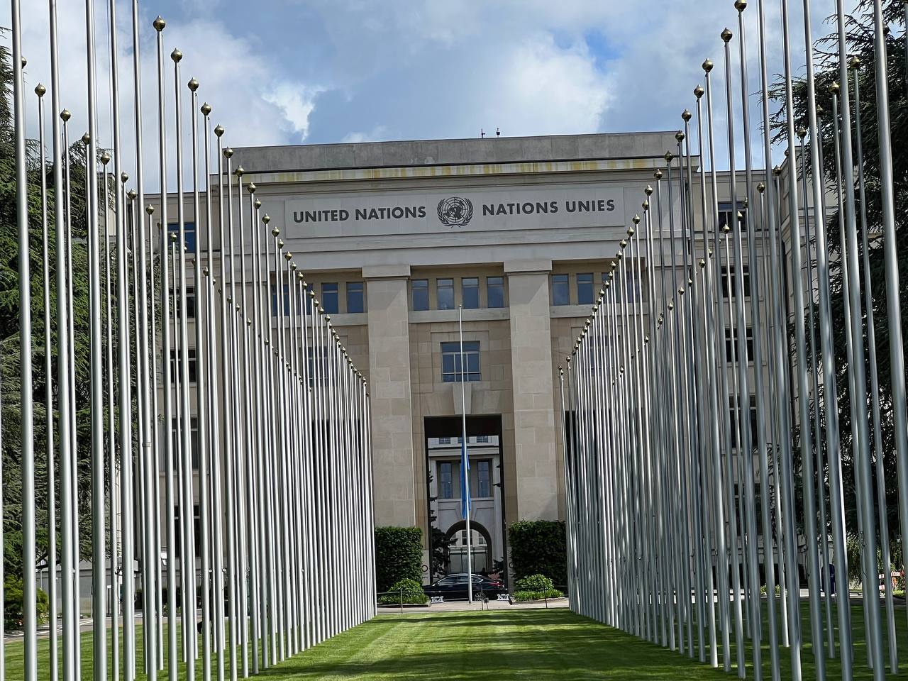 عکس/ نیمه افراشته شدن پرچم سازمان ملل