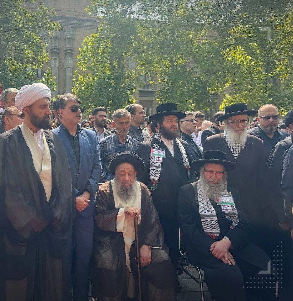 عکس/حضور خاخام های یهودی در مراسم تشییع امیر عبداللهیان