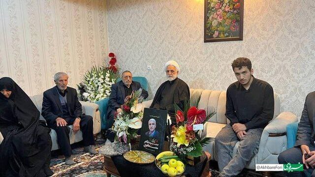 عکس/حضور اژه ای در منزل شهیدان مصطفوی و دریانوش