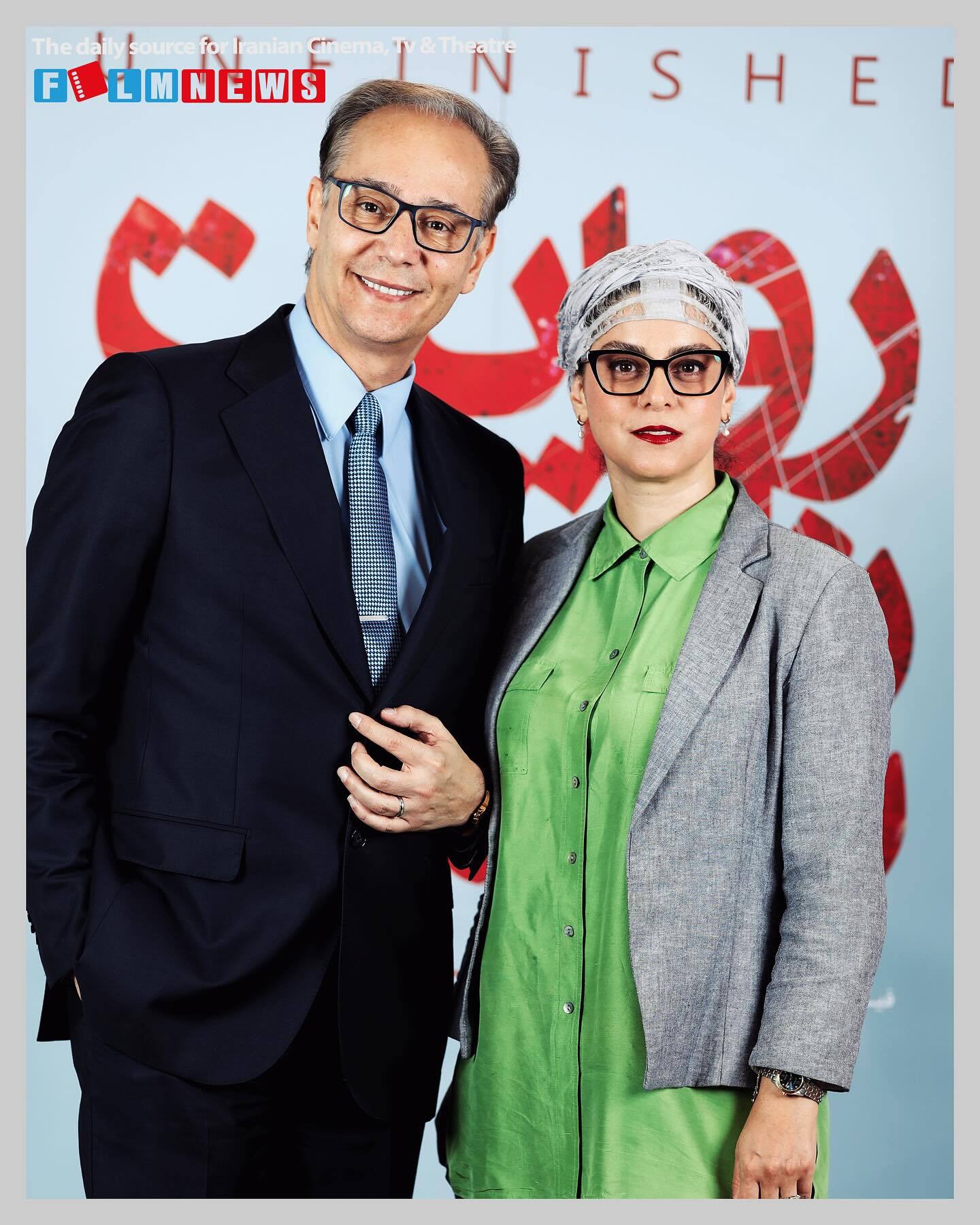 استایل جذاب غزل شاکری در کنار همسرش در یک مراسم +عکس