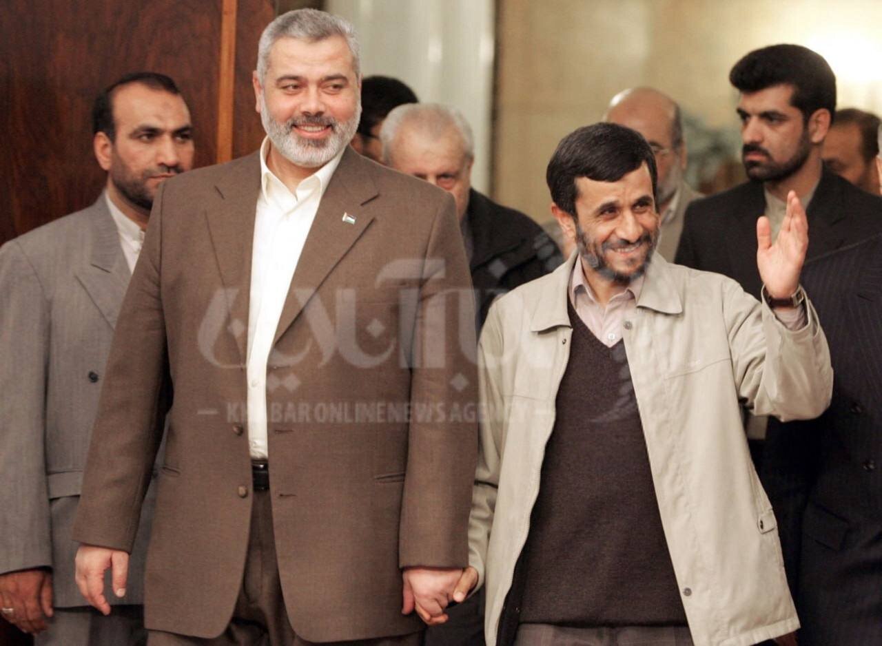 محمود احمدی‌نژاد و اسماعیل هنیه