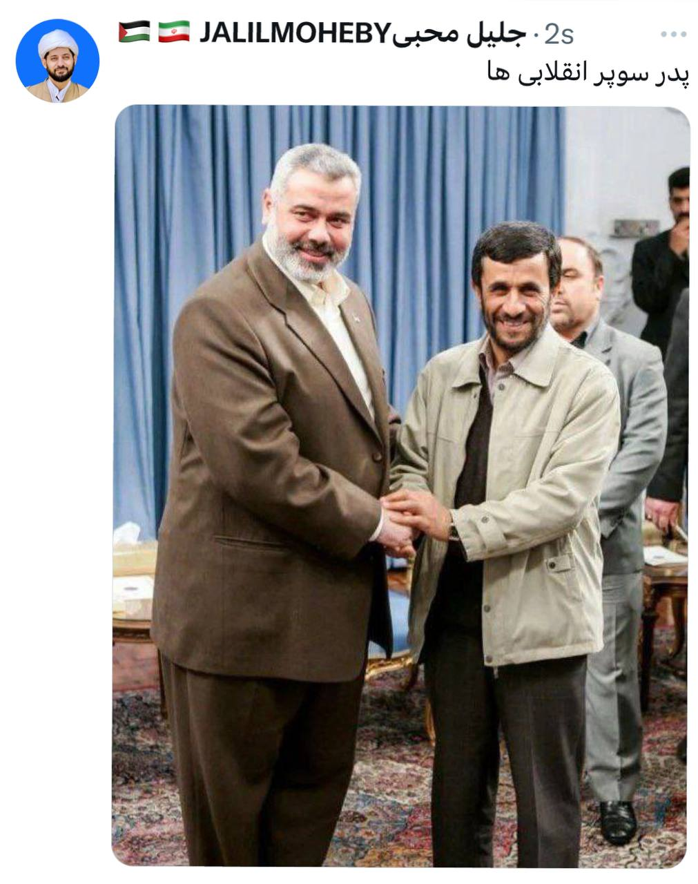 سکوت معنادار محمود احمدی نژاد درباره ترور اسماعیل هنیه