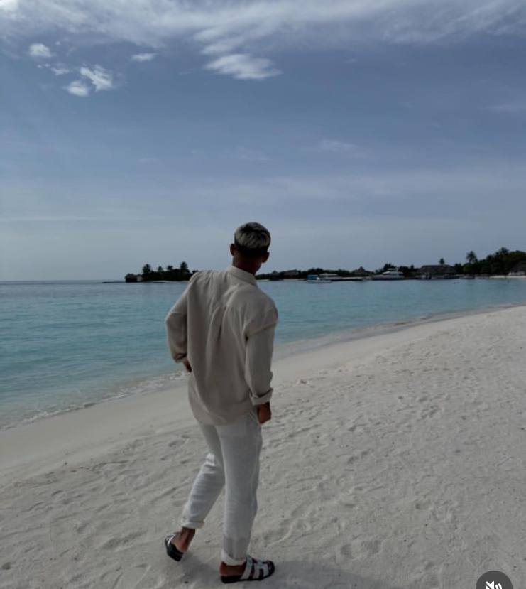 عشق و حال مهدی قائدی در سواحل مالدیو + عکس