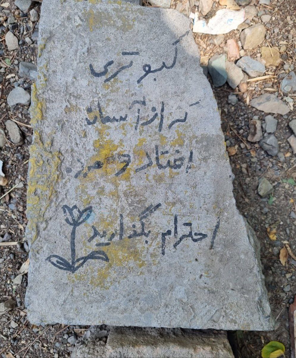 عکس پربازدید از متفاوت‌ترین سنگ قبر در ایران