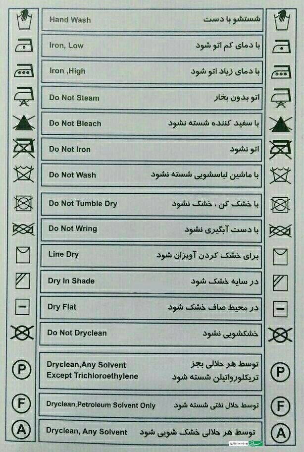 اینفوگرافی/ نشانه‌های مخصوص شست‌وشوی روی لباس‌ها را بهتر بشناسیم