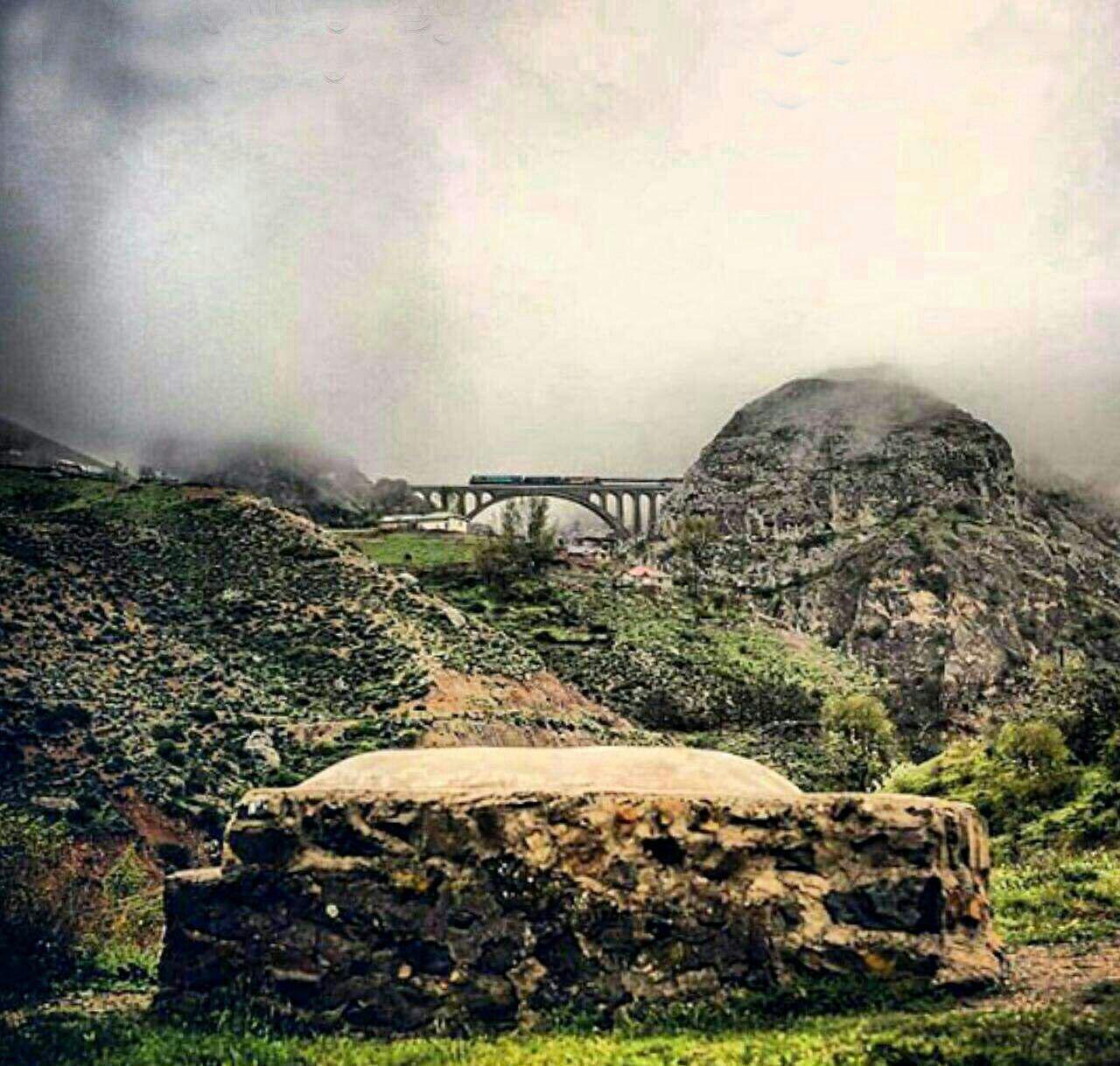 عکس/ نمایی حیرت انگیز از پل ورسک مازندران