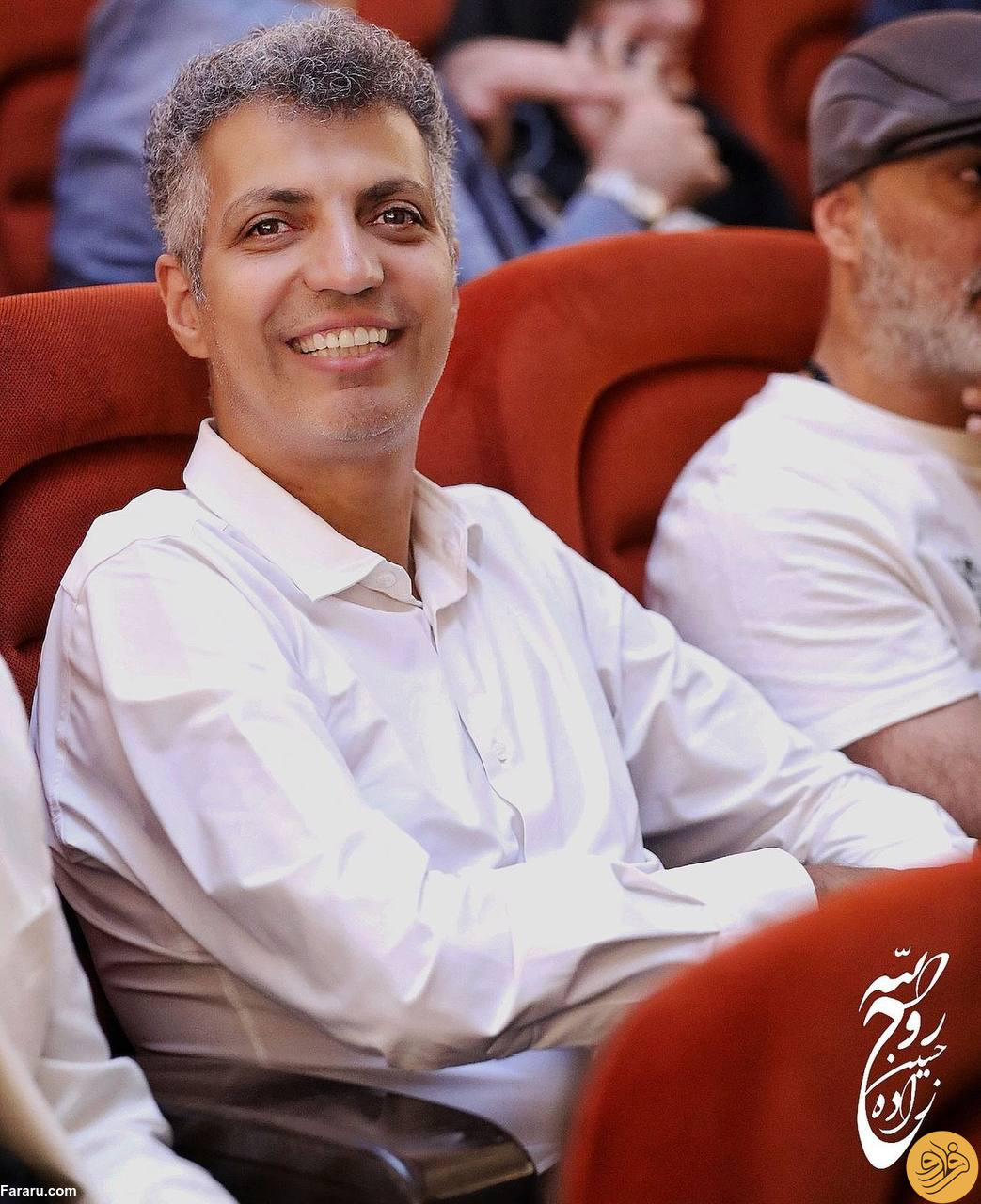 عادل فردوسی پور در مراسم مهران مدیری+ عکس