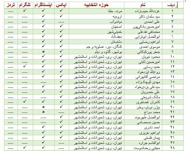 ایکس و اینستاگرام دو شبکه اجتماعی محبوب بین نمایندگان  انقلابی