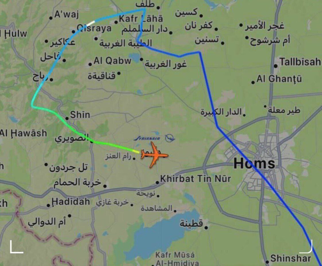 خاموش شدن رادار هواپیمای بشار اسد در هنگام ترک سوریه