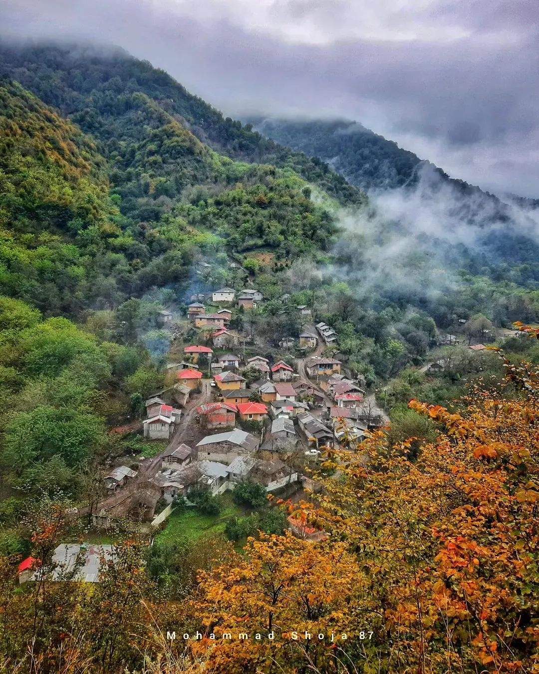 عکس/ پاییز زیبای روستای بلوردکان در گیلان