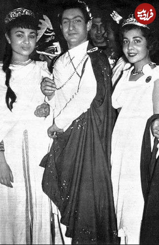 فرح با لباس رومی در مهمانی سال نو ۶۷ سال پیش در فرانسه