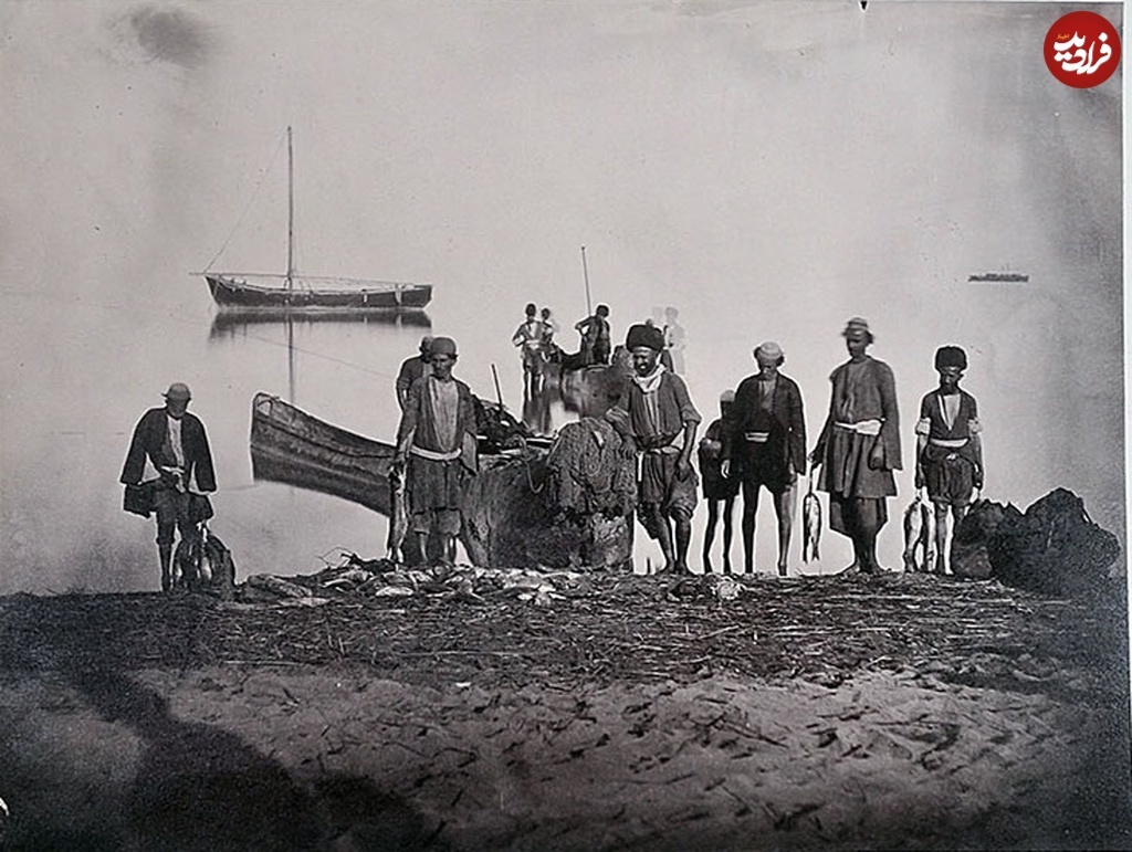 عکس/ ساحل دریای خزر در بندر گز ۱۴۰ سال پیش در دوره قاجار