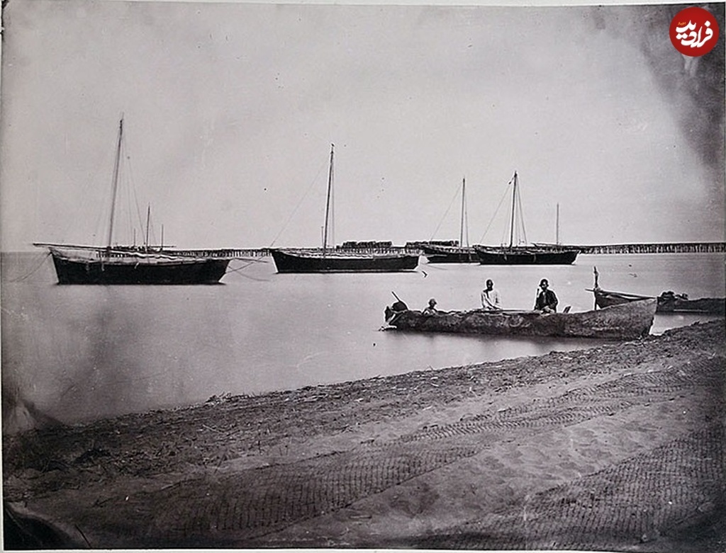 عکس/ ساحل دریای خزر در بندر گز ۱۴۰ سال پیش در دوره قاجار