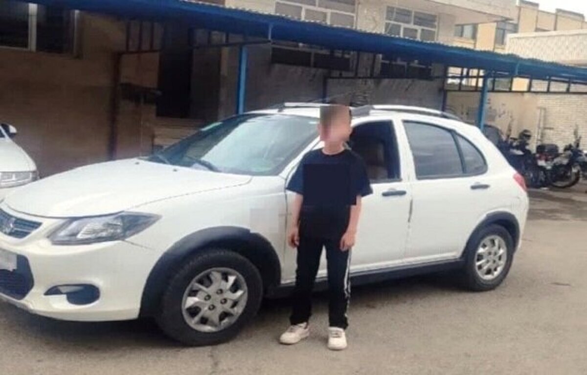 وقيف کوئيک با راننده ۸ساله در خمینی‌شهر