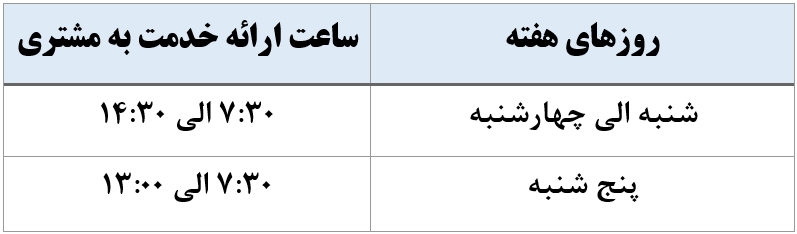 اعلام ساعت کاری شعب بانک دی در سال ۱۴۰۴
