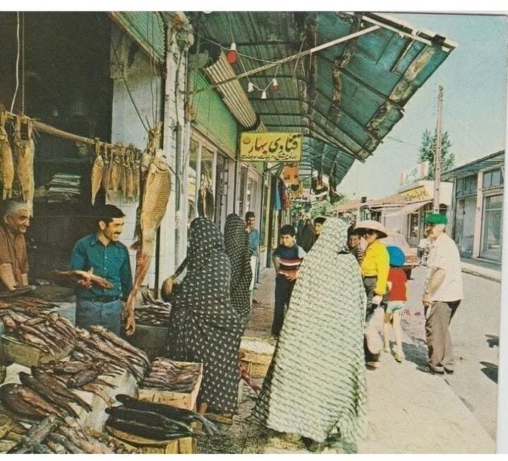 بازار سپه بندرانزلی حدود ۵۵ سال پیش