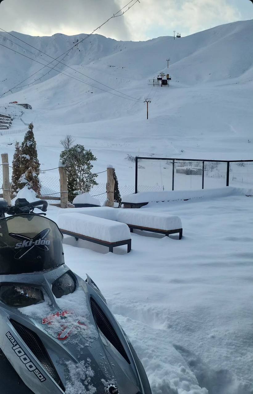 بارش برف در شمشک