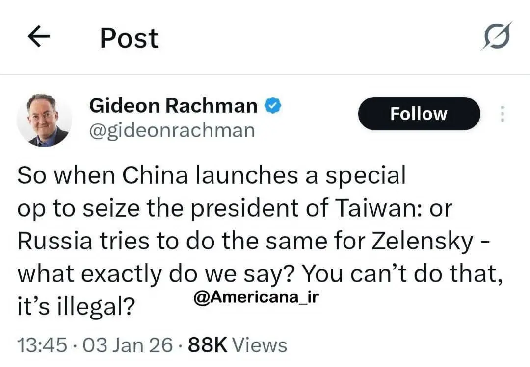 فایننشال تایمز سناریوی ربایش رهبران تایوان و اوکراین را بررسی کرد