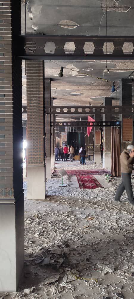 تصاویر تازه از مسجدی که در آتش سوخت