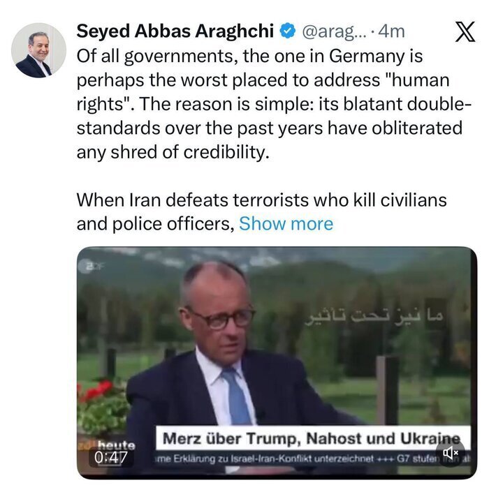 توییت عراقچی توییت عراقچی