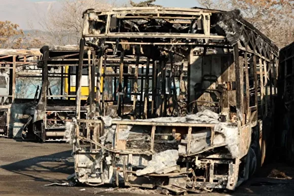 خسارات وارده به اتوبوس‌های تهران در پی حوادث اخیر