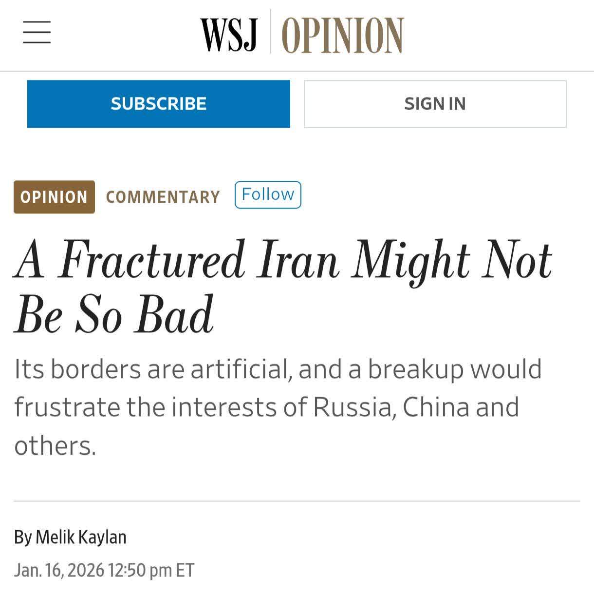 وال‌استریت‌ژورنال