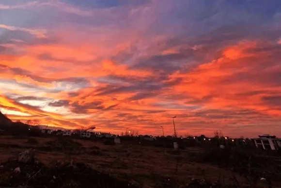 زیبایی حیرت انگیز غروب آفتاب مازندران