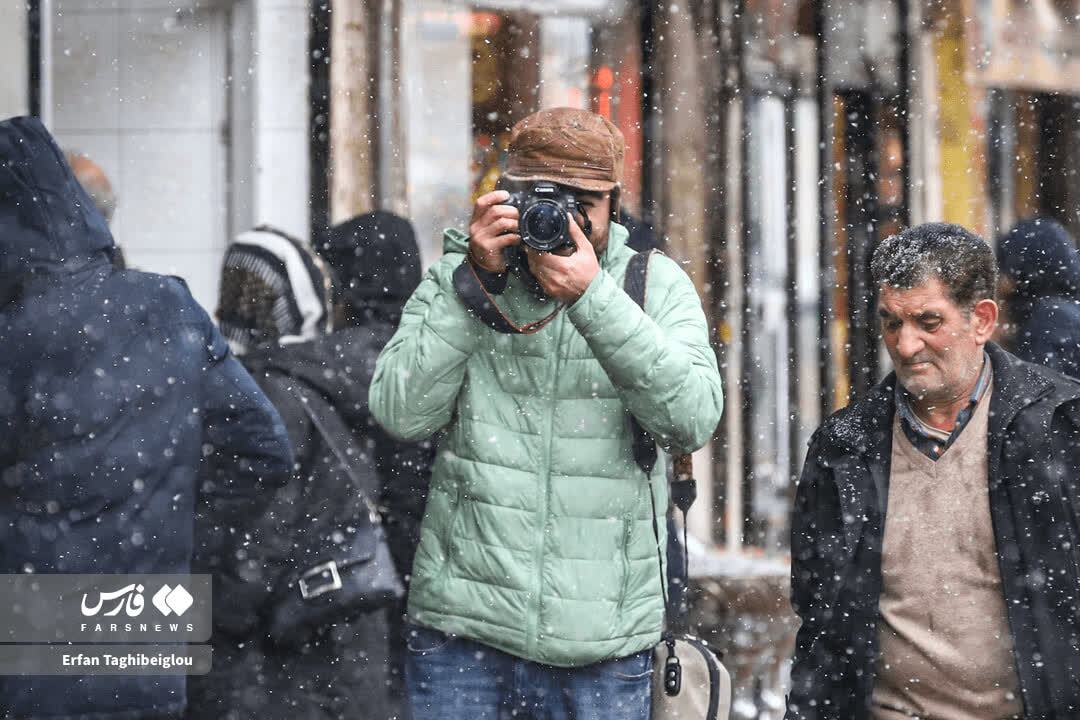 برف زنجان را در آغوش گرفت