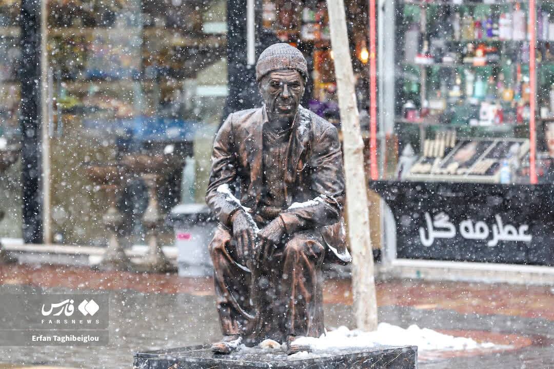 برف زنجان را در آغوش گرفت