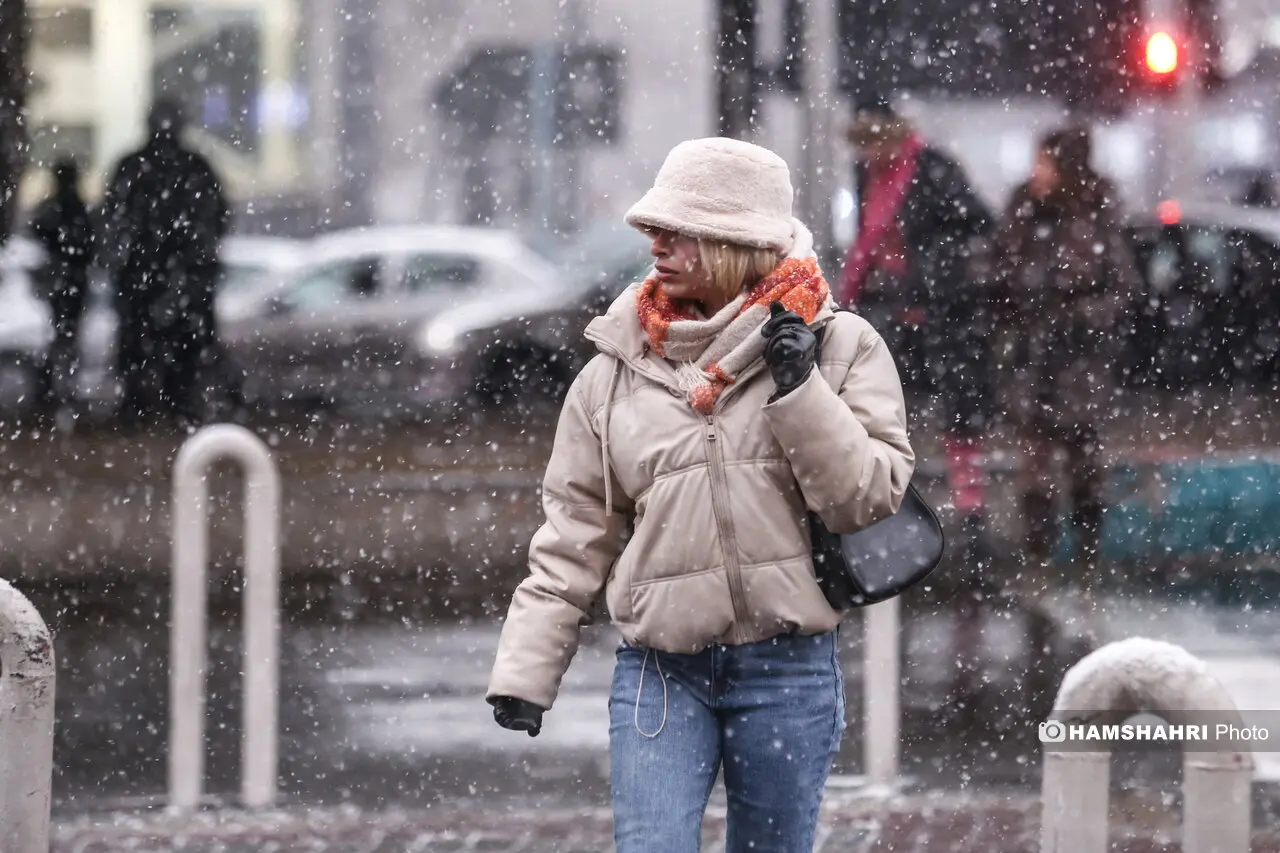 بارش برف در تهران