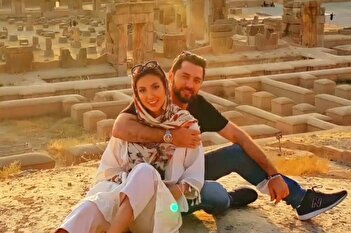 عکس/ قاب صمیمی بهرام رادان و همسرش در قشم