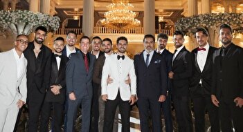 عکس/ ساعت رولکس ۱۶ هزار دلاری امید عالیشاه در مراسم عروسی