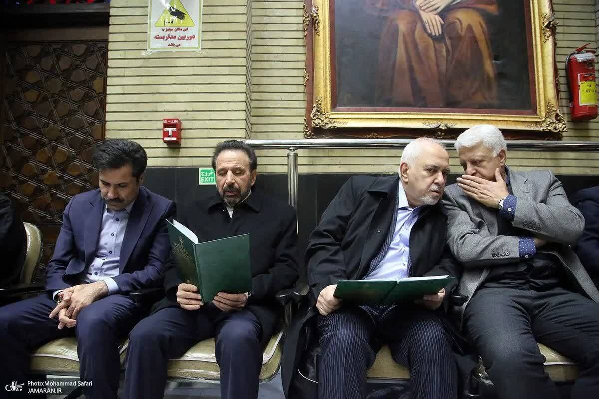 ظریف در مراسم ختم