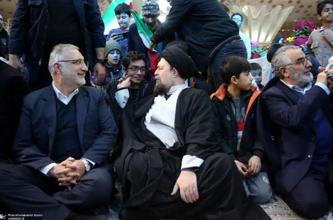 شوخی سیدحسن خمینی با یک نوجوان