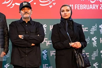 عکس/ مهران غفوریان و محیا دهقانی در جشنواره فیلم فجر