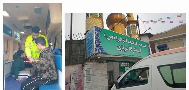 حادثه مسجد بابل منجر به بستری شدن ۱۶ نفر شد حادثه مسجد بابل منجر به بستری شدن ۱۶ نفر شد