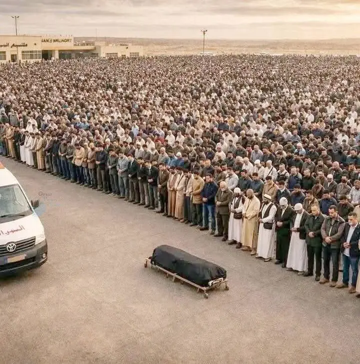 تشییع جنازه سیف‌الاسلام قذافی پسر معمر قذافی