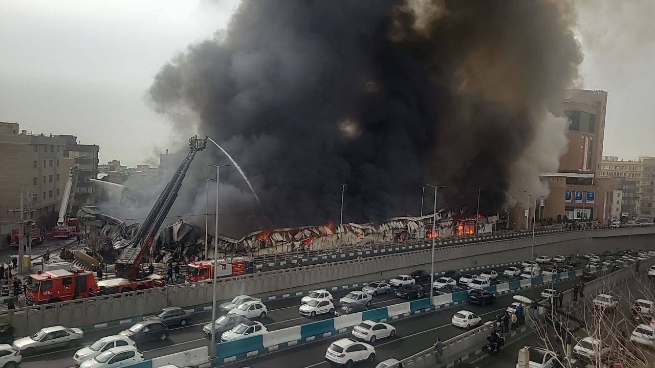 آتش‌سوزی بازار جنت تهران