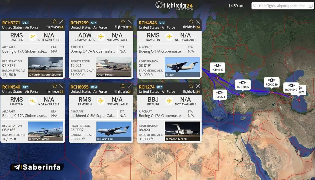 هواپیما‌های ترابری آمریکا