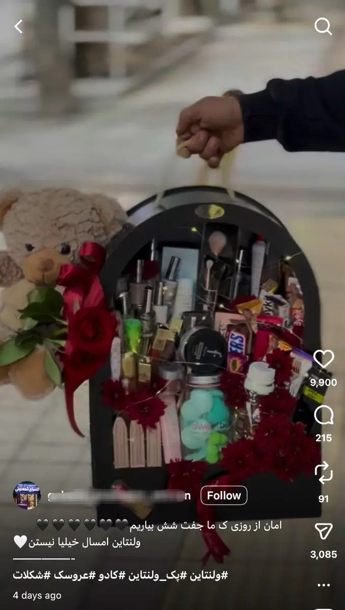 عکس/ جنجال آنلاین‌شاپ با پکیج ولنتاین