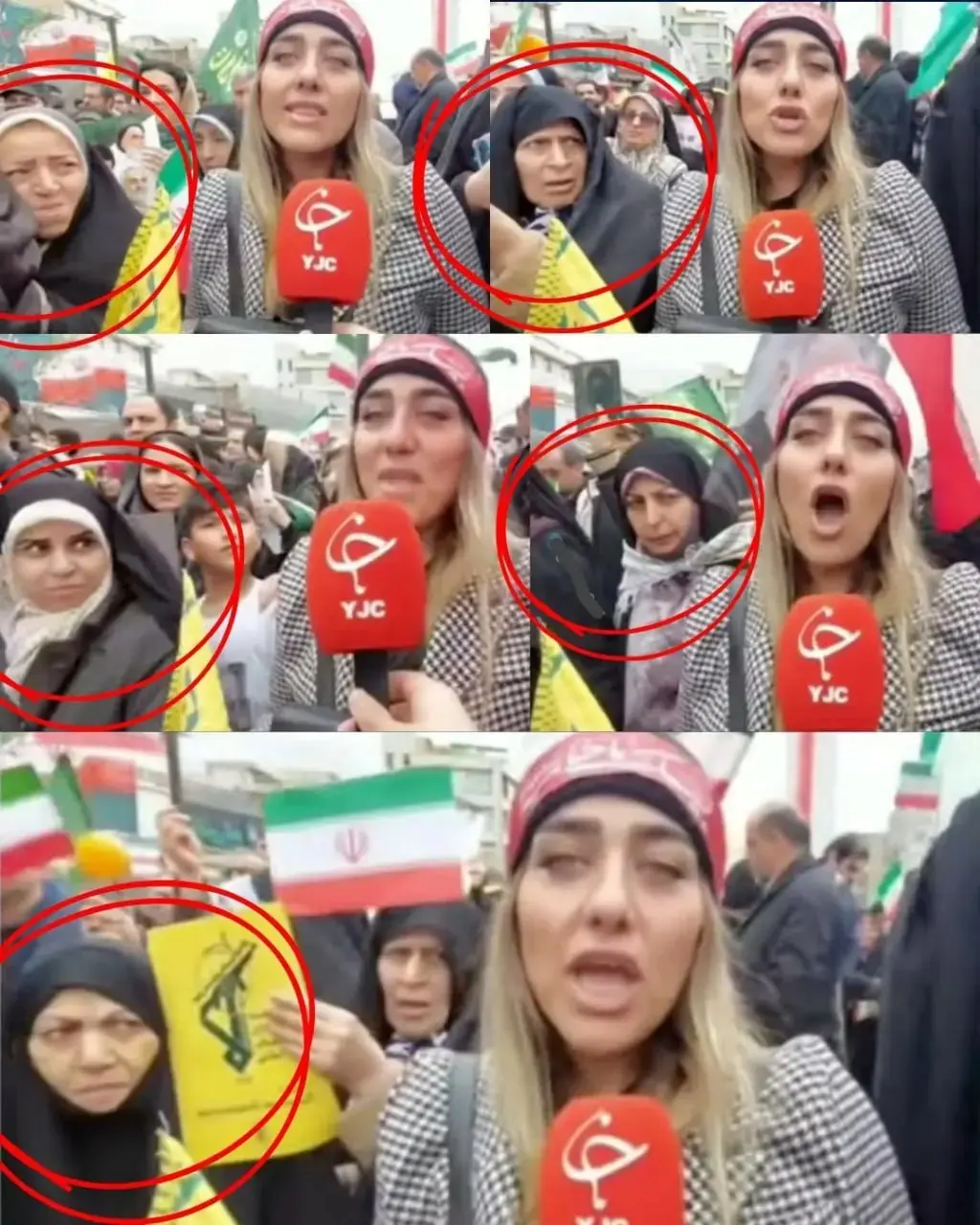 خانم‌های بی حجاب در راهپیمایی ۲۲ بهمن