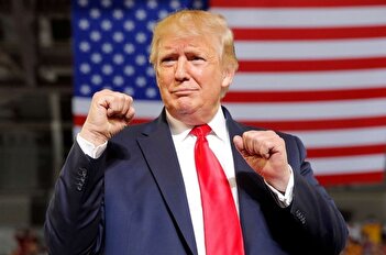 فیلم/ رقص دیدنی ترامپ بعد از پایان سخنرانی درباره ایران