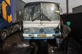 پشت‌صحنه کارواش ماشین‌های سنگین