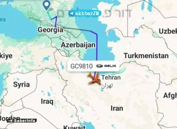 ورود هواپیمای ترابری روسیه به فرودگاه تهران